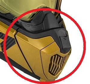 Забрало для шлема CKX TITAN CARBON Air Flow Camel Gold