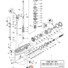 Шестерня редуктора (пиньон) Yamaha 6K5-45551-00-00