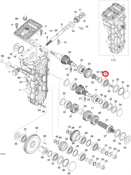 Подшипник КПП BRP 610063050