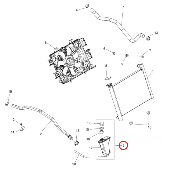 Раcширительный бачок Polaris 1240406