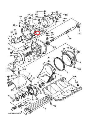 Болт водомета Yamaha 90119-06M70-00