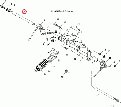 Ось Polaris 5134040