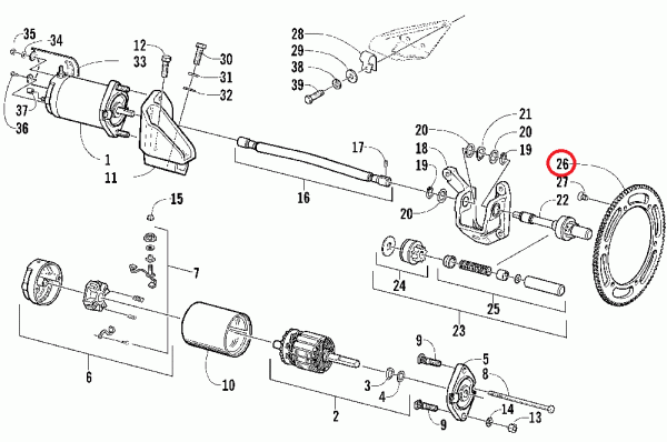 Венец электростартера Arctic Cat 0645-329