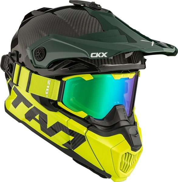 Шлем CKX TITAN CARBON Air Flow Lime/Green
